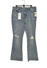 Seven7 Felicity High Rise Slim Flare Jeans Women's 12 Light Wash Stretch Denim