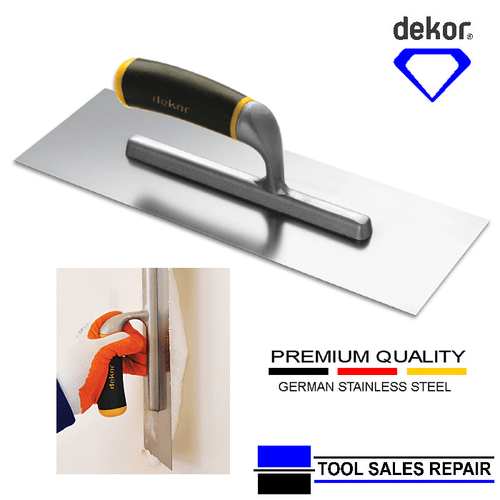 Dekor Putzkelle vorgetragen Edelstahl "Aufsetzen" Kelle 14" & 18" - Bild 1 von 3