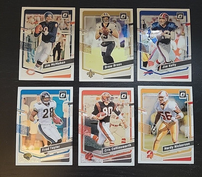 2023 Panini Donruss Optic Football - Old School- Kelly, Brees, McMahon,+++ (a11)