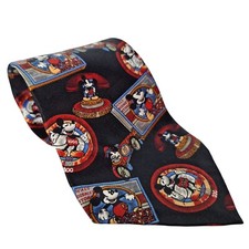 Vintage Mickey Unlimited Disney Phone Car Picture Novelty Necktie