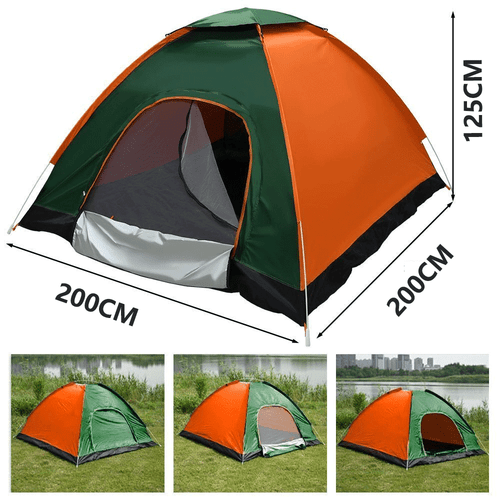 3-4 Man Automatic Instant Double Layer Pop Up Camping Hiking Tent Waterproof - Picture 10 of 12