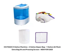 Ice Magic 5 Gallon Pollen Extraction Machine/All Mesh Bag Kits NEW FOR 2025