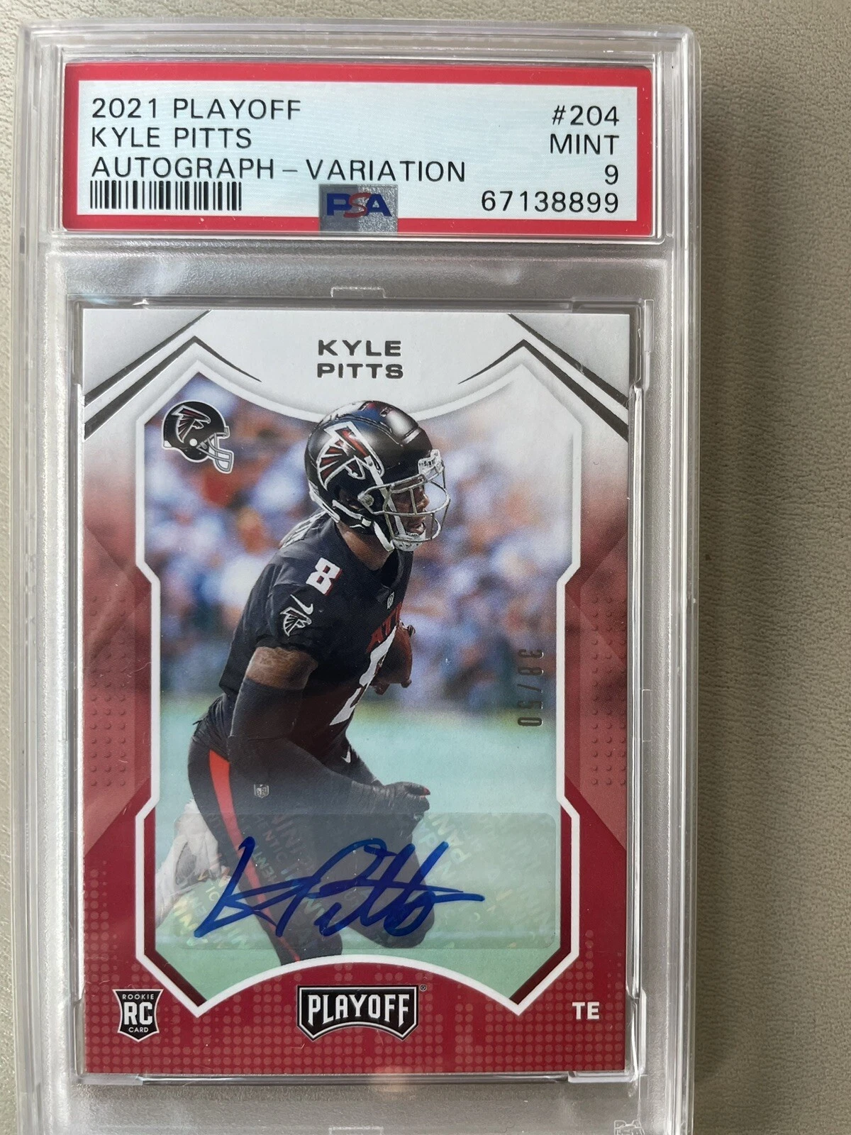 Kyle Pitts Panini Playoff #204 Autograph-Variation