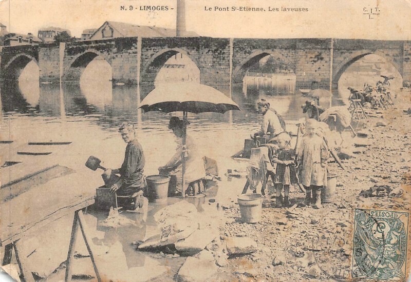 Limoges - Le Pont st-Etienne - Les Laveuses | eBay