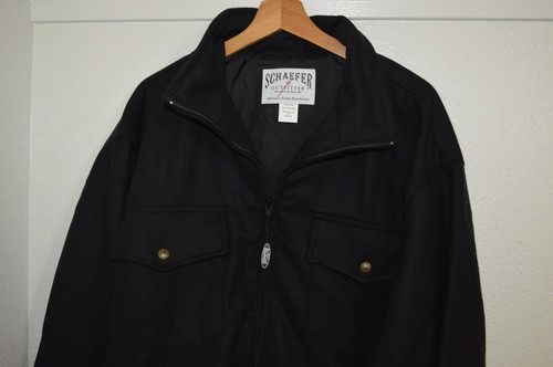 Mens Schaefer Outfitter Wool Blend Western Jacket Black Mens 3XL Unworn