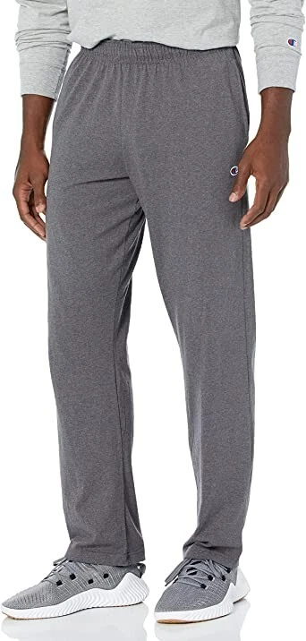 Champion Men s Open Bottom Light Weight Jersey Sweatpants