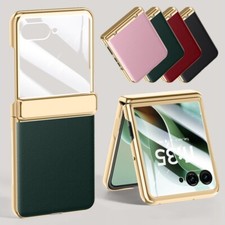 For Motorola Razr 2024 Razr Ultra 2025 Plating PC Case Hinge Screen Protection