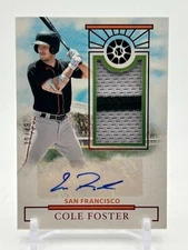 2024 Panini Boys Of Summer Cole Foster Red Prospect Material Jersey Auto 30/49