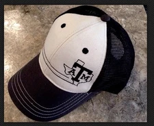 Texas A&M Aggies Baseball Trucker Snapback Mesh Blkout Hat Manziel Von Miller