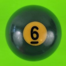 Vintage Replacement Pool Ball Billiards 6 Billiard Ball 2 1/4" Diameter