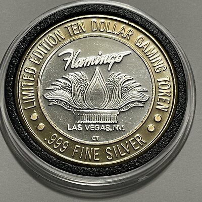 1994 Flamingo Hilton Las Vegas Casino Nevada Gaming Token .999