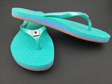 Lindsay Phillips KELLI Flip Flop Sandals for Snaps Turquise Womens 6 - No Snaps