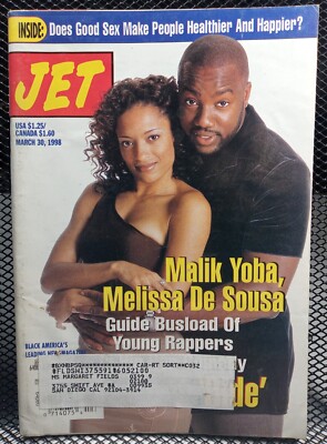 Malik Yoba Melissa De Sousa Racial Black Americana JET Magazine March 30, 1998