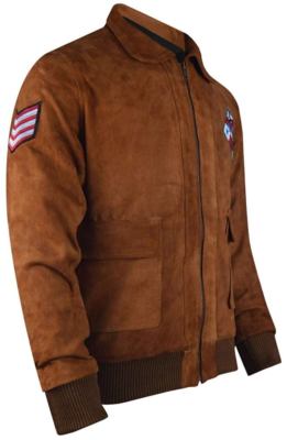 Ryo Hazuki Shenmue Game Brown Suede Leather Jacket, All Sizes