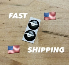 FOR FORD Mustang 2 PCS 14mm Key Fob Replacement Emblem Sticker FREE SHIPPING USA