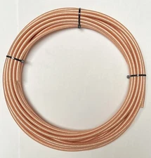 RG400–10 Feet Double Shield Silver M17-128 Mil Spec Coaxial cable USA Shipping