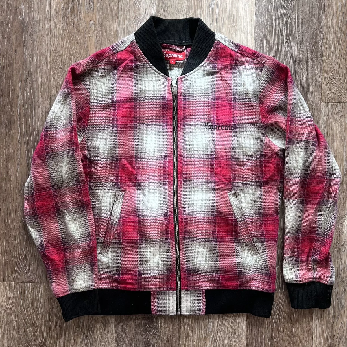 SS16 Supreme Shadow Plaid Bomber Jacket Size Small | eBay