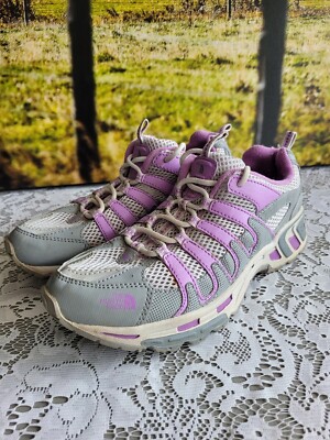 The North Face Sneakers Girls/womens Size 5 Gray And Purple