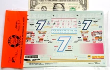 SLIXX 1/24 1/25 Water Slide Decals NASCAR EXIDE Batteries Thunderbird #7 BHA48