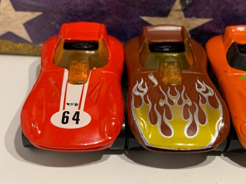 HOT WHEELS CAT-A-PULT X4. 2003 5 PACK BROWN, 1999 ORANGE & 1998 RED LOOSE - Picture 7 of 15