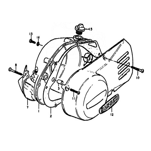 SUZUKI TS 185 1977-1981 Kit tornillos allen inox motor TS185 - Bild 1 von 1