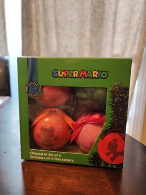 Nintendo Super Mario  Christmas Ornament Set Limited Edition GameStop Exclusive