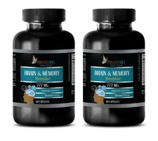 brain focus - Brain Memory Booster - brain food - 2 Bottles