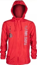 JINX Cyberpunk 2077 Chippin Men's Red Windbreaker Jacket Size: XL