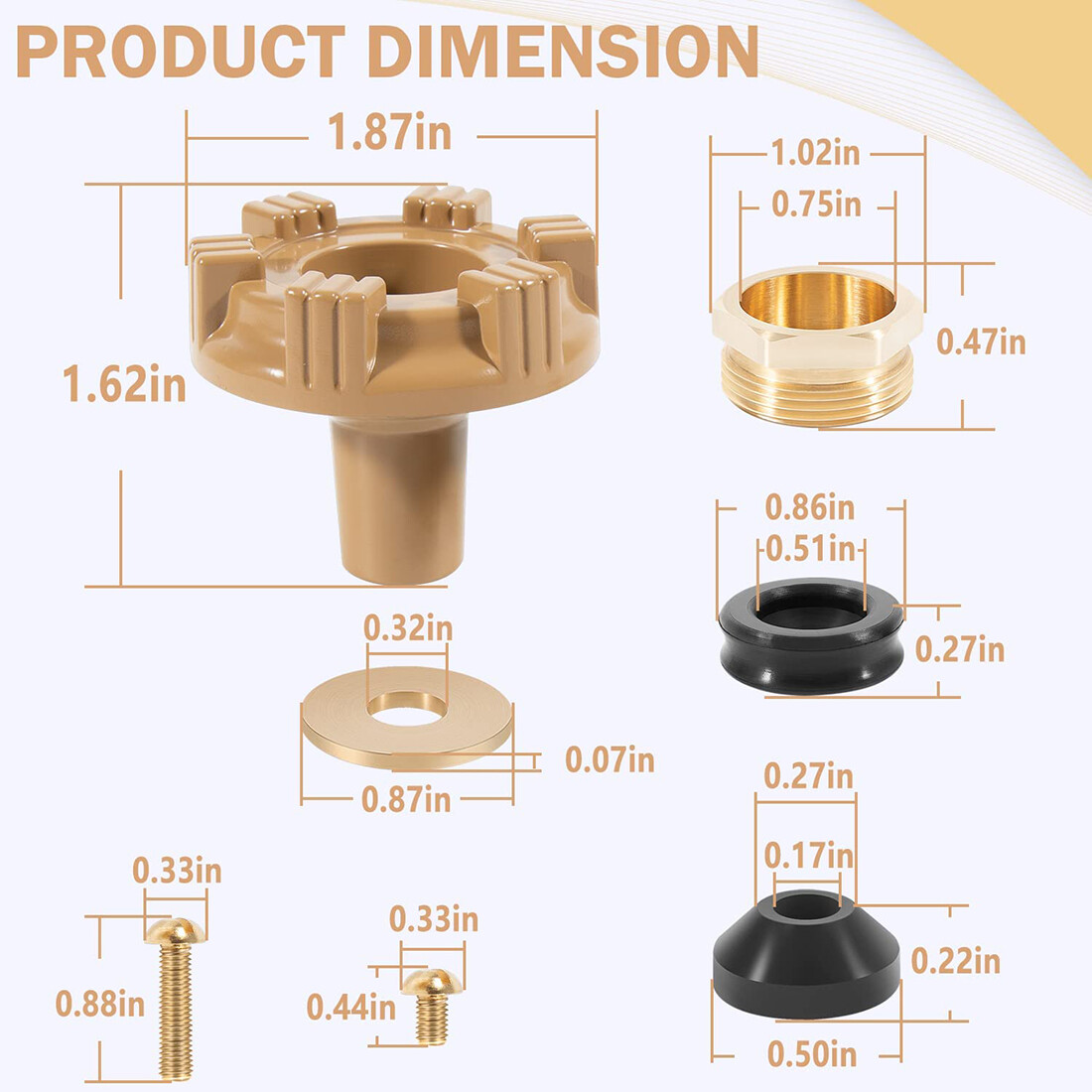 RK-14MH Repair Kit Metal Handle for Woodford Model 14 Model 18 Outdoor Faucet