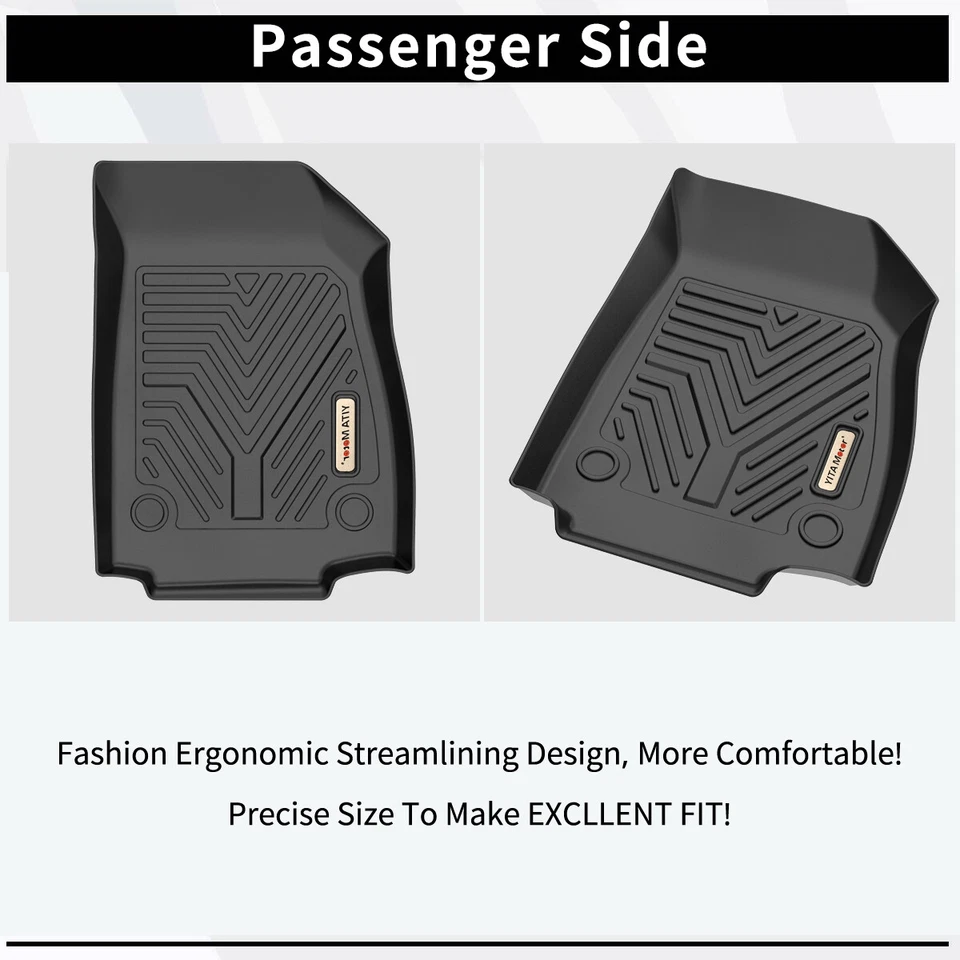 3D Floor Mats Liners for 2013-2022 Buick Encore 2014-2022 Chevy Trax All Weather - Image 3 of 4