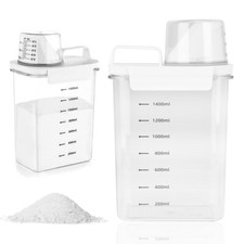 1.8L Waschpulver Waschmittel Spender Luftdicht Vorratsbehälter Aufbewahrungsbox