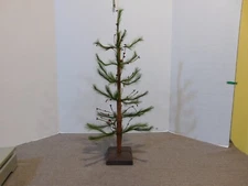 Vintage Feather Like Tree Wood Base 22"