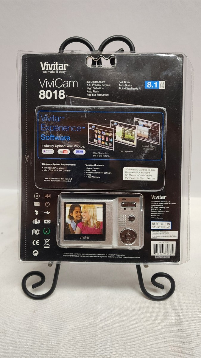 1/15 専用ページ Vivitar ViviCam 8018 8.1MP Digital Camera - Silver for sale online