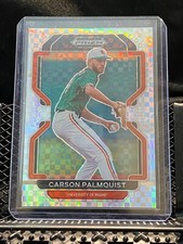 Carson Palmquist 2022 Prizm Draft Power Plaid #35/35- #88 Hurricanes / Rockies
