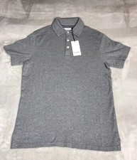 Goodfellow Co Standard Fit S.S Elevated Ultra-Soft Polo Shirt, Railroad Gray M