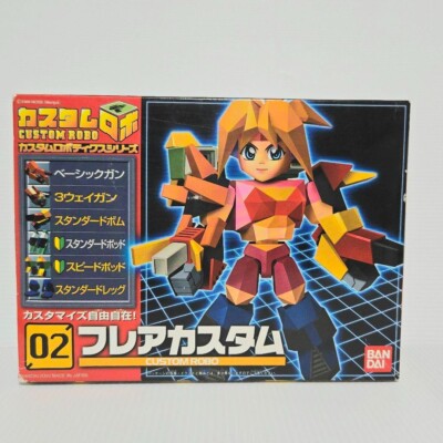 Rare Bandai Custom Robo Model Kit Figur 02 Flare Custom Gamecube unbenutzt