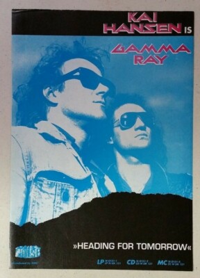 GAMMA RAY ''Heading For Tomorrow'' ~ Vintage Magazine PRINT AD Kai Hansen 1990