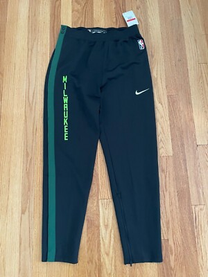 Milwaukee Bucks Team Issue Nike NBA Basketball Game Warmup Pants Multiple Size