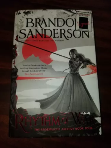 Brandon Sanderson Rhythm of War signed copy