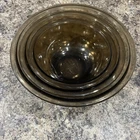 Vintage PYREX Fireside Brown Nesting Mixing Bowl Set #322, #323, #325 Lot of 3