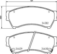 Brembo P 49 060 Bremsbelagsatz, Scheibenbremse