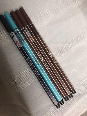 STABILO Pens (5) NEW Germany Art Scrapbooking writing NEW Pen #68/57,22,45