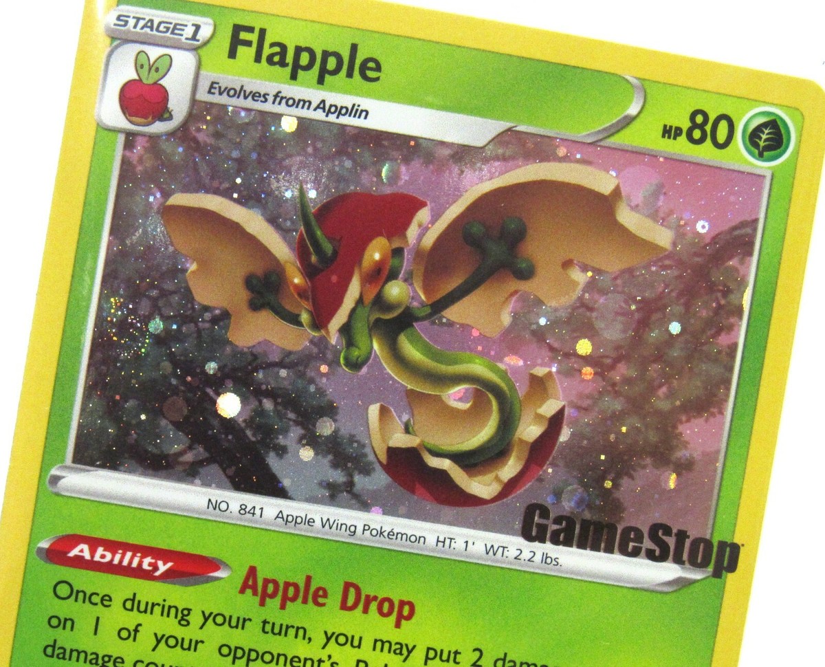 flapple pokemon card gamestop Flapple (022/192) (GameStop Exclusive) [Sword & Shield: Rebel Clash]