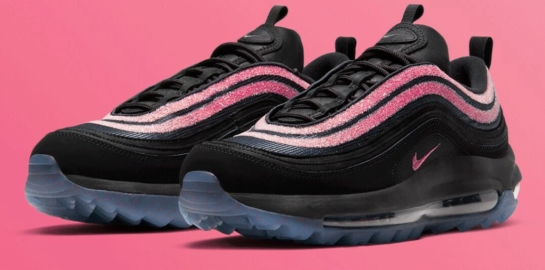 Preços baixos em Nike Swarovski x Air Max 97 Golf NRG Black Oracle