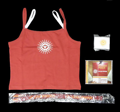 Loveparade 5x Fan Set neu Schlüsselband CD Schweissband T-Shirt rot Tank Top