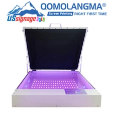 QOMOLANGMA 20in x 24in 80W Vacuum Screen Printing LED UV Exposure Unit