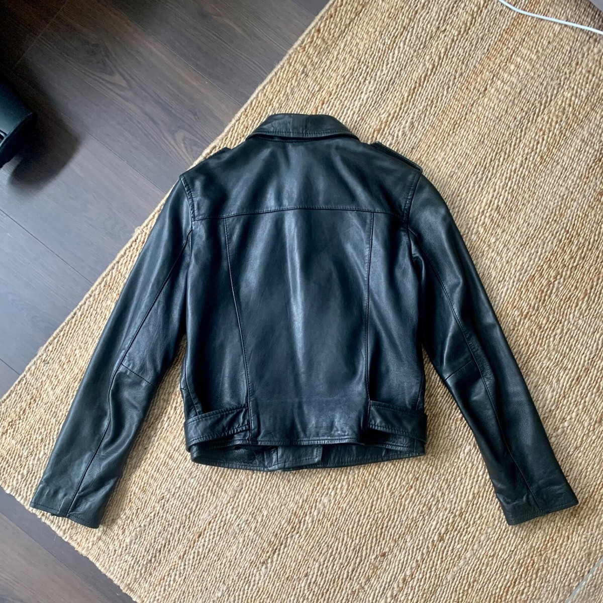ジャケット・アウター ALLSAINTS BALFERN LEATHER BIKER JACKET Balfern Leather Biker Jacket BLACK/GOLD | ALLSAINTS US