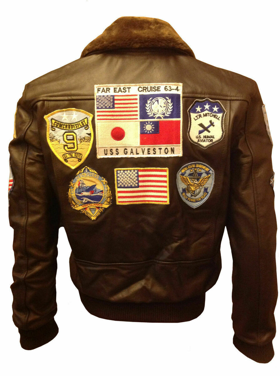 TOM CRUISE TOP GUN PETE MAVERICK BOMBER FUR LEATHER FLYING FLIGHT JACKET FOR MEN