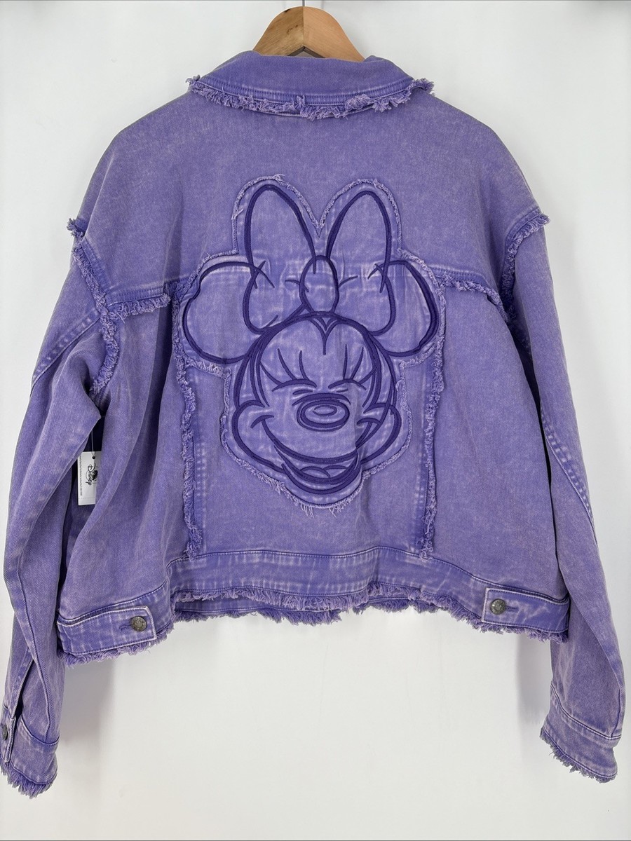 Disney Parks Minnie Mouse Purple Denim Jacket Women by Her
