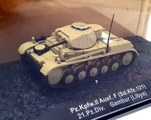 Altaya 1/72 Scale AL14820J - Pz.Kpfw.II Ausf. F (Sd.Kfz.121) 21.Pz.Div. Libya - Picture 2 of 2